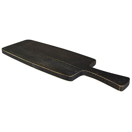 Black Washed Acacia Wood Presentation Paddle - 49x16cm