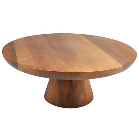 Naturals Acacia Wood Cake Stand - 30cm Diameter x 12cm Height