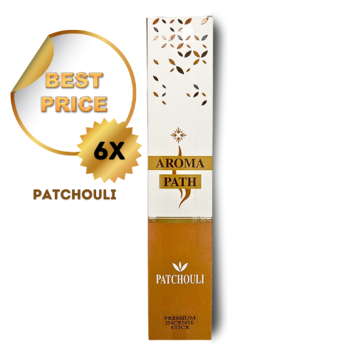 Aroma Path Pack of 6 Incense Sticks/Agarbati Patchouli