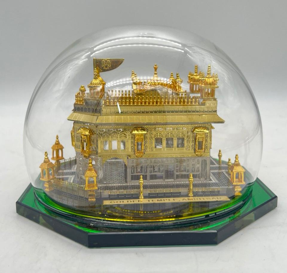 Golden Temple Religious Model in Glass Dome – Available in Three Sizes