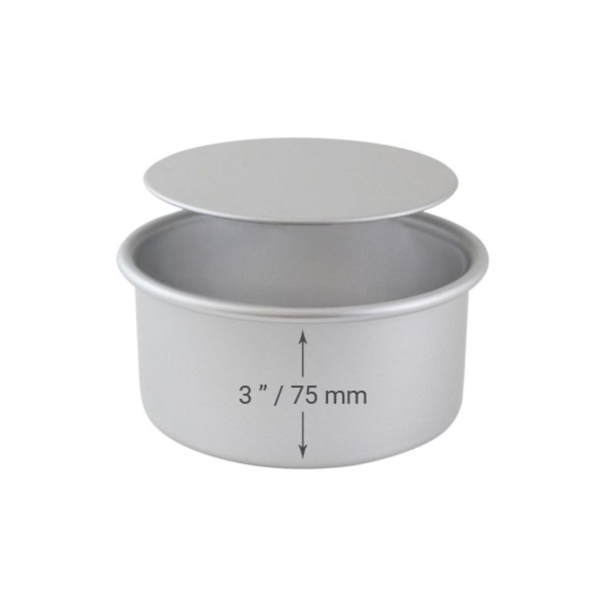 PME Small Round Cake Pan with Loose Base - Durable Non-Reactive Anodised Aluminium - 8"