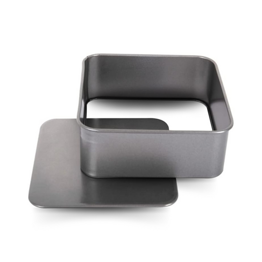 Royal Cuisine Non-Stick Cake Tin with Loose Base Carbon Steel Dark Grey in Square shape