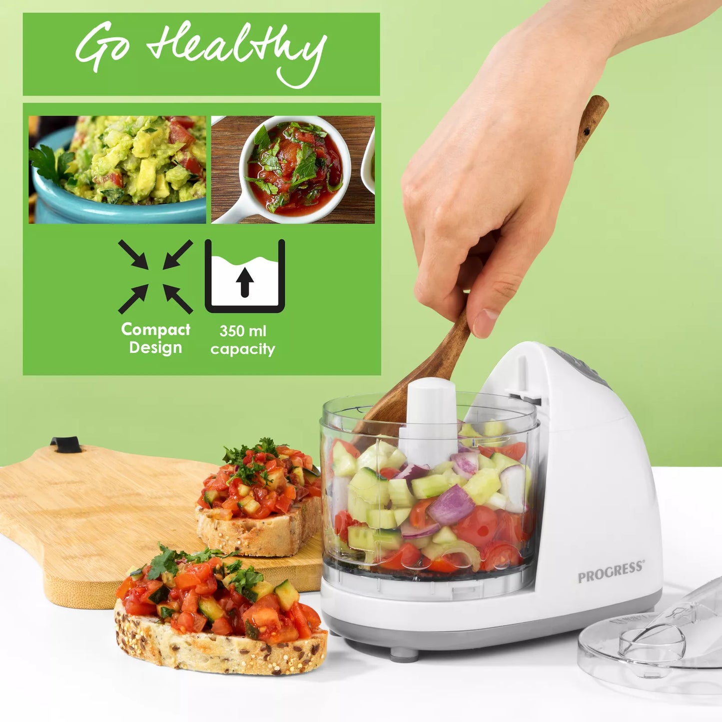 Progress Electric Mini Chopper Pro – 350ml, 150W