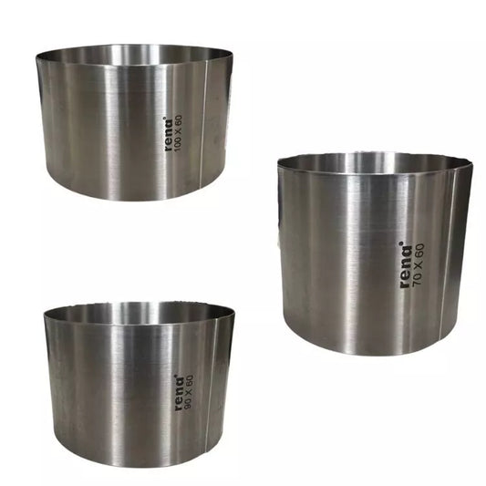 Rena Stainless Steel Food Cooking Ring – 7cm, 9cm, 10cm Diameter
