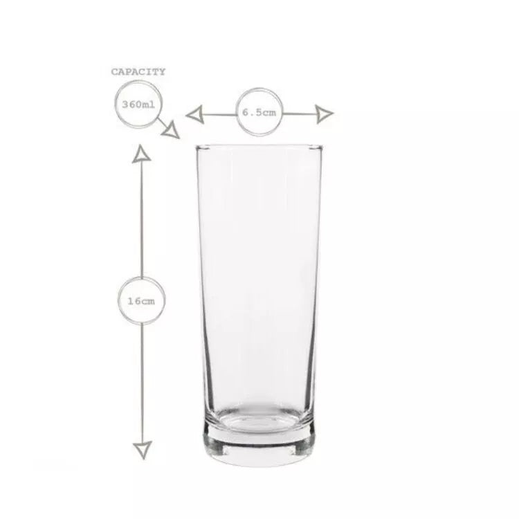 LAV Liberty Highball Glasses – Set of 3, 360ml