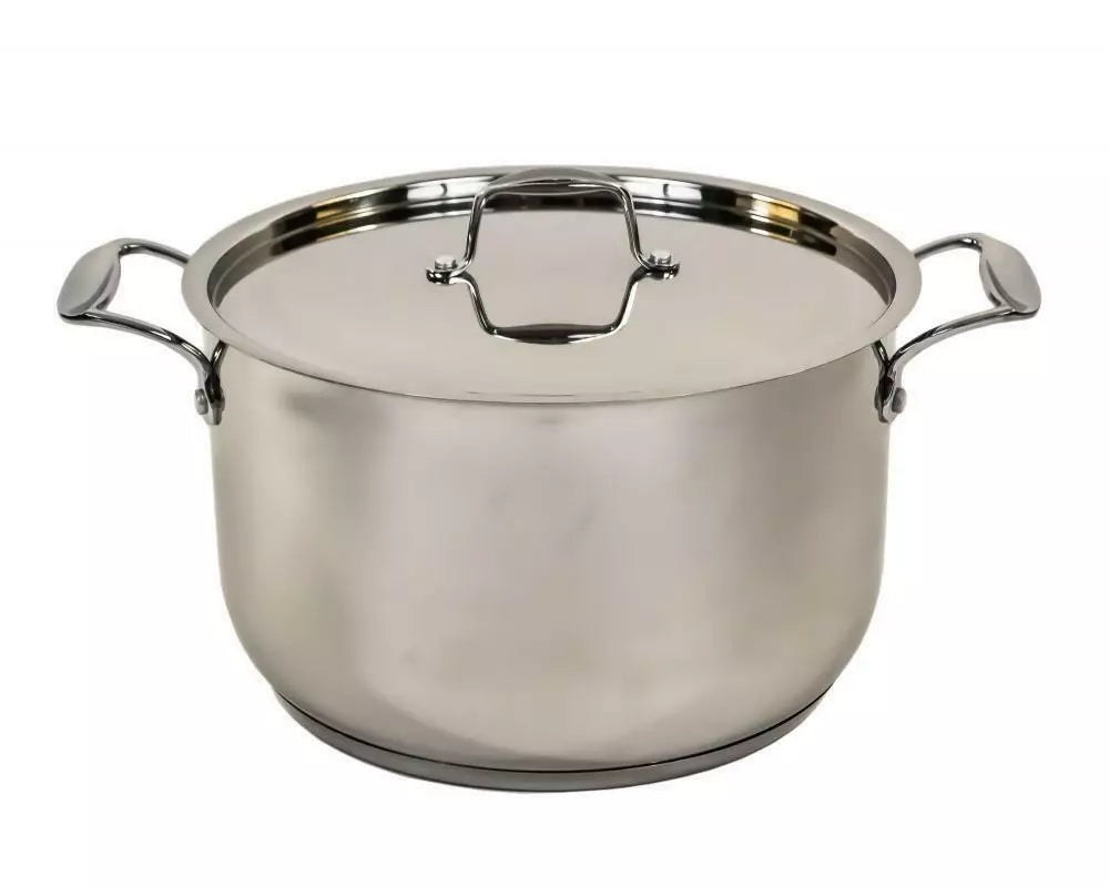 MasterCook Stainless Steel Casseroles, Heavy Duty Capsule Bottom – 6 Sizes (20cm-30cm)