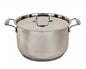 MasterCook Stainless Steel Casseroles, Heavy Duty Capsule Bottom – 6 Sizes (20cm-30cm)