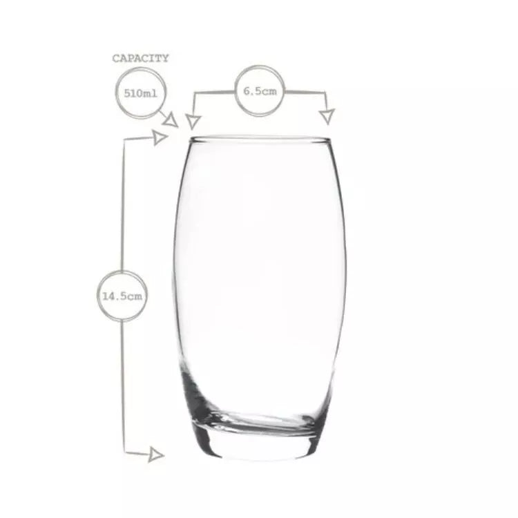 LAV Empire Highball Glasses - 510ml - Set of 3