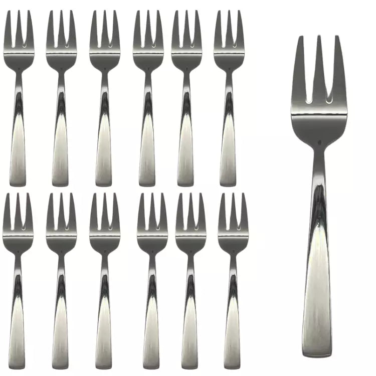 Stainless Steel Tulip Cake Forks - 14cm - Set of 12