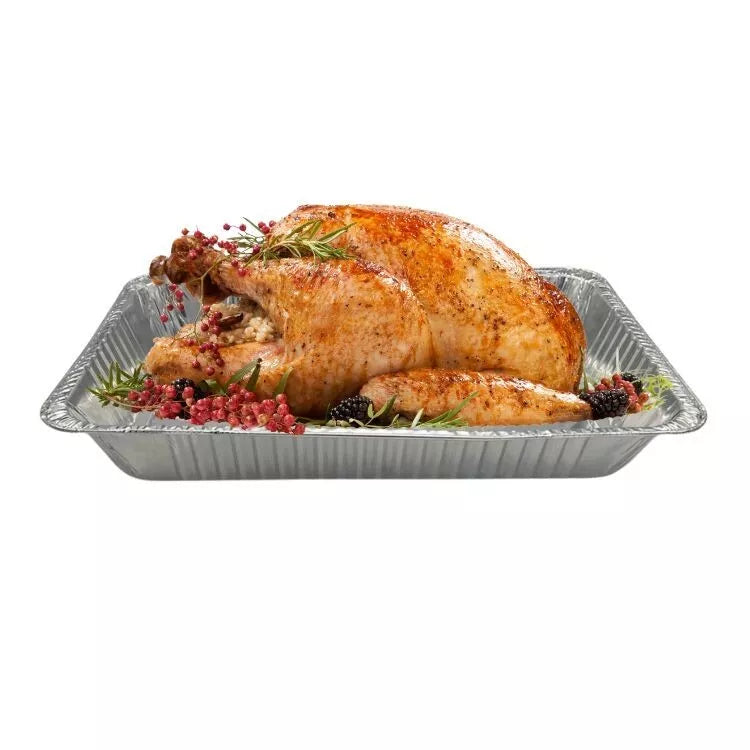 Extra Large Aluminium Foil Trays - 52.8cm x 33cm x 8.5cm - Set of 4