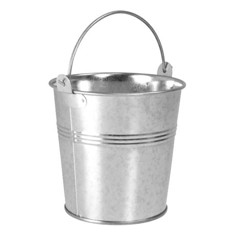 Galvanised Presentation Bucket 10x8x7 cm