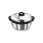 Asian Shining Star Stainless Steel Casserole Hotpot – 2500ml, 3500ml, 5000ml, 7500ml (Beige)