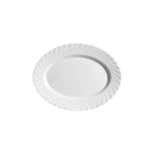 Luminarc Trianon White Glass oval Plate 22cm