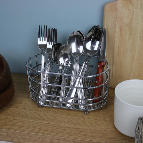 Apollo Oval Chrome Cutlery Caddy Holder